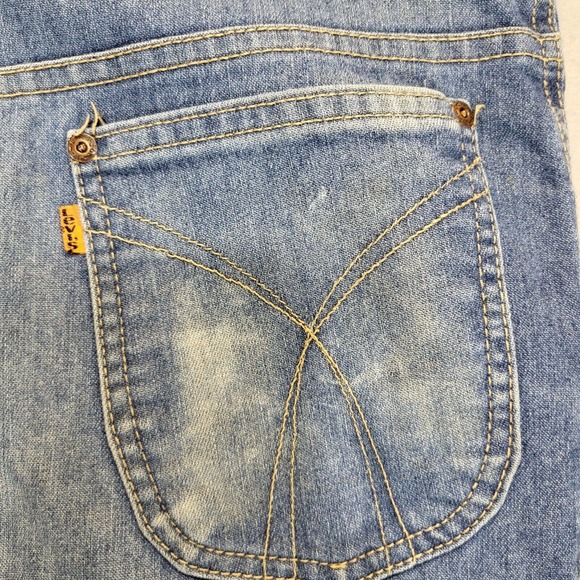 Vintage Levis Mens Jeans Orange Tab Made In USA 35x28 Tag (38x29) Medium Wash - Picture 14 of 16